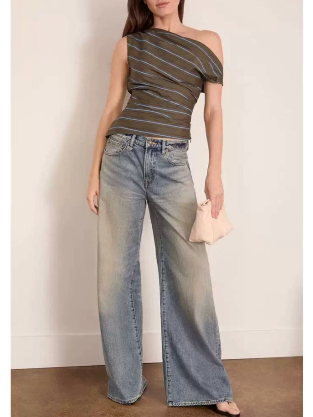 BEST NWT R13 Jean D'arcy Flare Jeans Rivington Bleu